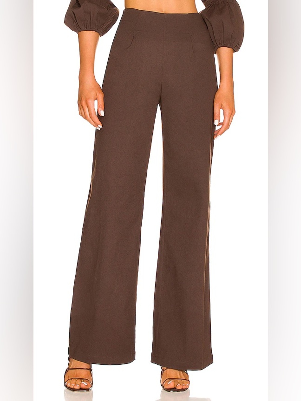 house of harlow 1960 x revolve roque pant dark brown MATCHING TOP ALSO AVAILABLE